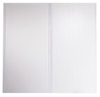 Lot de 2 portes de placard coulissantes décor blanc H. 120 x L. 120 cm - Cooke and Lewis en promo chez Brico Dépôt Lille à 59,90 €