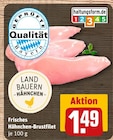Frisches Hähnchen-Brustfilet im Angebot bei REWE in Memmingen Frisches Hähnchen-Brustfilet Angebote von Land Bauern Hähnchen bei REWE Memmingen für 1,49 €