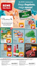 REWE Prospekt "Dein Markt" für Datteln, 34 Seiten, 29.09.2025 - 04.10.2025