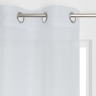 Voilage semi-transparent, Avely, blanc H.240 x l.137 cm - Leroy Merlin en promo chez LEROY MERLIN Ajaccio à 9,99 €