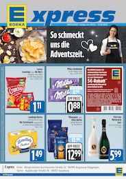 E xpress Prospekt für Augsburg: "Wir lieben Lebensmittel.", 4 Seiten, 08.12.2025 - 13.12.2025