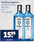 London Dry Gin im Angebot bei Getränkewelt in Bottrop London Dry Gin Angebote von Bombay Sapphire bei Getränkewelt Bottrop für 15,99 €