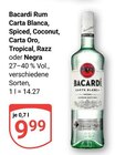 Rum Carta Blanca im Angebot bei GLOBUS in Rüsselsheim Rum Carta Blanca Angebote von Bacardi bei GLOBUS Rüsselsheim für 9,99 €
