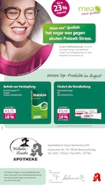 Aktueller mea - meine apotheke Apotheken Prospekt in Cremlingen und Umgebung, "Unsere August-Angebote" mit 4 Seiten, 01.08.2025 - 31.08.2025