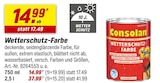 Wetterschutz-Farbe bei toom Baumarkt im Münster Prospekt für 14,99 €