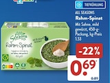 Rahm-Spinat von All Seasons im aktuellen ALDI SÜD Prospekt für 0,69 €