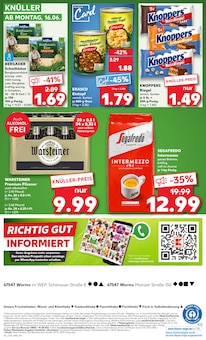 Warsteiner im aktuellen Kaufland Prospekt (Worms) Warsteiner im Kaufland Prospekt "Aktuelle Angebote" mit 54 Seiten (Worms)