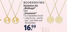 von accessoires Halsketten-Set „Weltkugel“ oder „Ornamente“ von accessoires