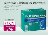 Aspirin Complex Beutel bei mea - meine apotheke im Prospekt "" für 17,75 €