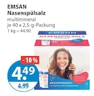Nasenspülsalz von EMSAN im aktuellen V-Markt Prospekt für 4,49 €