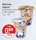 Joghurt im V-Markt Prospekt Zillertaler Joghurt von Erlebnis Sennerei im aktuellen V-Markt Prospekt für 0,69 €