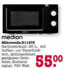 Mikrowelle D11475 im Angebot bei E center in Rastatt Mikrowelle D11475 Angebote von Medion bei E center Rastatt für 55,00 €