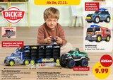 Truck-Autotransporter im Angebot bei Penny in Kiel Truck-Autotransporter Angebote von Dickie Toys bei Penny Kiel für 9,99 €