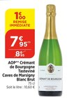 Promo AOP Crémant de Bourgogne Tasteviné Blanc Brut à 7,95 € dans le catalogue Bi1 à Sancey-le-Long