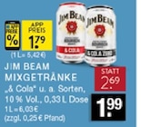 Mixgetränke Angebote von Jim Beam bei E center Düsseldorf für 1,79 €