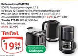 Kaffeeautomat CM1218 von Tefal für 19,99 € bei GLOBUS im Angebot Kaffeeautomat CM1218 von Tefal im aktuellen GLOBUS Prospekt