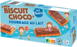 Biscuit avec tablette de chocolat fourrée au lait - PETIT CHOISI - Aldi Biscuit avec tablette de chocolat fourrée au lait - PETIT CHOISI à 1,45 € dans le catalogue Aldi