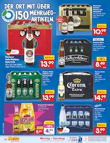 Bier im Netto Marken-Discount Prospekt "Aktuelle Angebote" mit 58 Seiten (Fürth)