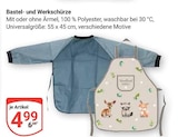 GLOBUS Koblenz - Bastel- und Werkschürze mit Ärmel Angebot im Prospekt Bastel- und Werkschürze mit Ärmel bei GLOBUS im Koblenz Prospekt für 4,99 €
