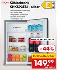 Kühlschrank KHKS93ESI - silber Angebote von PKM bei Netto Marken-Discount Bad Oeynhausen für 149,99 €