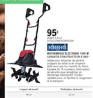 E.Leclerc Champ-le-Duc - Promo MOTOBINEUSE ÉLECTRIQUE 1050 W GARANTIE CONSTRUCTEUR 5 ANS Promo MOTOBINEUSE ÉLECTRIQUE 1050 W GARANTIE CONSTRUCTEUR 5 ANS à 95,00 € dans le catalogue E.Leclerc à Champ-le-Duc