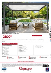 Pergola Angebote im Prospekt "L'ÉTÉ PROMO : GROS TRAVAUX D'ÉTÉ" von Gedimat auf Seite 16