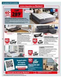 Prix et réduction Meuble dans le prospectus Auchan Hypermarché en cours Offre Meuble dans le catalogue Auchan Hypermarché du moment à la page 70