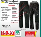 Promo Pantalon de travail cargo homme anthracite à 19,99 € dans le catalogue Norma à Valentigney