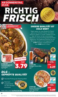 Hackfleisch im Kaufland Prospekt "KNÜLLER" mit 66 Seiten (Hamburg)