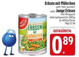 Erbsen mit Möhrchen von Gut & Günstig im aktuellen EDEKA Prospekt für 0,89 €