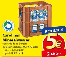 Carolinen Mineralwasser bei famila Nordost in Bad Salzuflen Carolinen Mineralwasser im Angebot bei famila Nordost Bad Salzuflen für 5,00 €