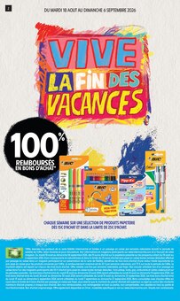 Catalogue Intermarché Contact de la semaine "VIVE LA FIN DES VACANCES" avec 2 pages, valide du 18/08/2026 au 30/08/2026 pour Ensuès-la-Redonne et alentours Prospectus Intermarché Contact de la semaine "VIVE LA FIN DES VACANCES" avec 2 pages, valide du 18/08/2026 au 30/08/2026 pour Ensuès-la-Redonne et alentours
