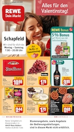 REWE Prospekt "Dein Markt" für Rees, 29 Seiten, 10.02.2025 - 15.02.2025