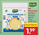 Mozzarella gerieben im Angebot bei Netto Marken-Discount in Karlsruhe Mozzarella gerieben Angebote von BioBio bei Netto Marken-Discount Karlsruhe für 1,59 €