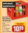REWE - Coca-Cola Angebot im Prospekt Coca-Cola bei REWE im Prospekt "" für 10,99 €