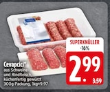 Cevapcici im EDEKA Prospekt Cevapcici von im aktuellen EDEKA Prospekt für 2,99 €