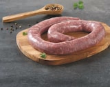 Saucisse ou saucisse brasse IGP sud-ouest à Super U dans Montalzat Saucisse ou saucisse brasse IGP sud-ouest à Super U dans Montalzat