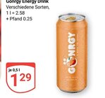 Aktuelles Gongry Energy Drink Angebot bei GLOBUS in Völklingen ab 1,29 €