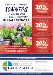 Labertaler Fachmarkt Prospekt für Landshut: "Ihr starker Baumarkt vor Ort!", 16 Seiten, 08.03.2025 - 20.03.2025