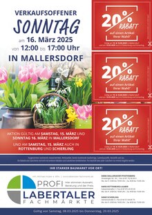 Labertaler Fachmarkt Prospekt Ihr starker Baumarkt vor Ort! mit 16 Seiten