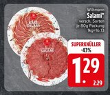 Käse Salami im EDEKA Prospekt Käse Salami von Wiltmann im aktuellen EDEKA Prospekt für 1,29 €