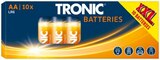 10 piles super Alkaline AA* - TRONIC en promo chez Lidl Aulnay-sous-Bois à 1,59 €