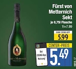 Sekt von Fürst von Metternich im aktuellen EDEKA Prospekt für 5,49 €