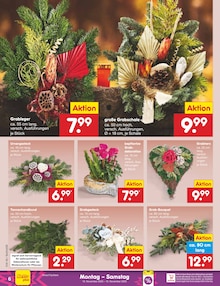 Grabgesteck Angebot im Netto Marken-Discount Prospekt, gültig von 10.11.2025 bis 15.11.2025 Grabgesteck Angebot im aktuellen Netto Marken-Discount Prospekt auf Seite 6