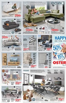 Sofa im Ostermann Prospekt "Happy Days - und total verrückte Preise!" mit 4 Seiten (Bochum)