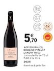 AOP Bourgueil HVE3 - Domaine Pitault Landry en promo chez Intermarché Hyper AOP Bourgueil HVE3 - Domaine Pitault Landry dans le catalogue Intermarché Hyper