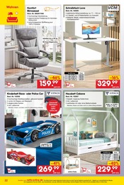 Aktueller Netto Marken-Discount Prospekt mit Büromöbel, "netto-online.de - Exklusive Angebote", Seite 22