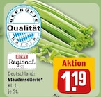 Sellerie im REWE Prospekt Staudensellerie im aktuellen REWE Prospekt für 1,19 €