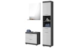 Aktuelles Badmöbel-Set SCHLOONSEE 3 teilig bestehend aus: Hochschrank Waschbeckenunterschrank Spiegel Schloonsee Angebot bei Höffner in Erlangen ab 309,00 €