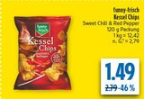 Kessel Chips Sweet Chili & Red Pepper Angebote von funny-frisch bei diska Hof für 1,49 €